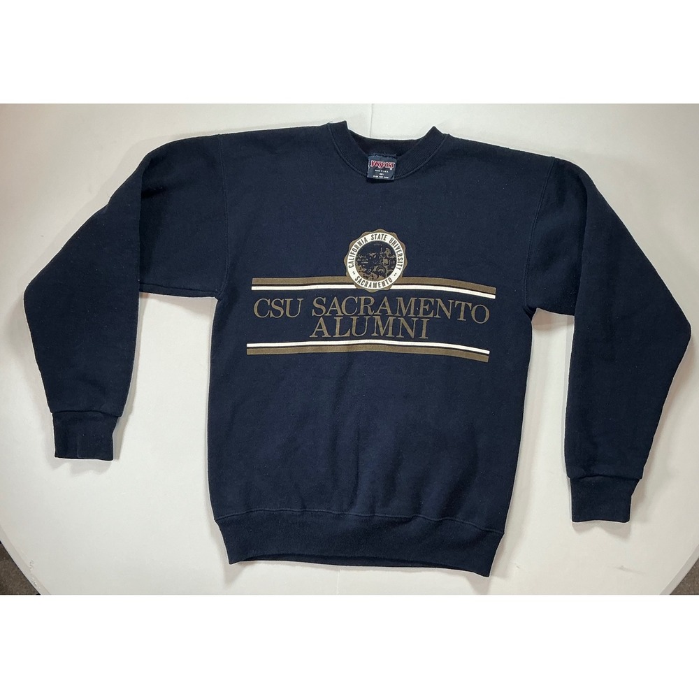 VTG 90s USA Made California CSU Sacramento Alumni Sweatshirt Sz M Blue 90s USA
